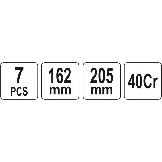 ZESTAW HACZYKÓW Z RĘKOJEŚCIĄ 7 CZ. -zdjęcie numer 4