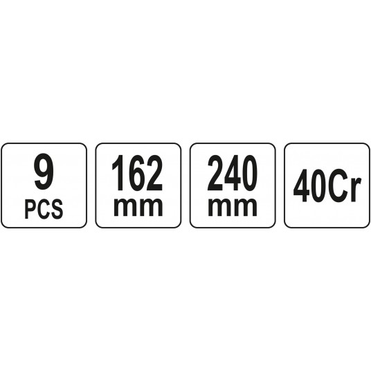 ZESTAW HACZYKÓW Z RĘKOJEŚCIĄ 9 CZ. -zdjęcie numer 4