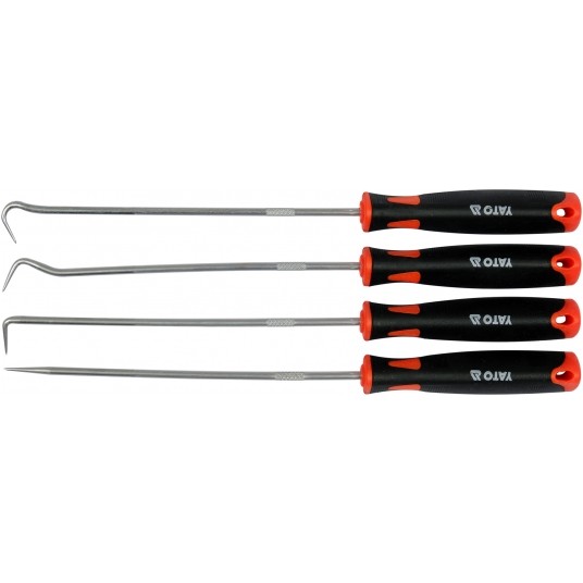 ZESTAW HAKÓW DŁUGICH Z RĘKOJEŚCIĄ 4 CZ. -zdjęcie numer 1