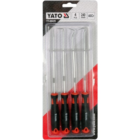 ZESTAW HAKÓW DŁUGICH Z RĘKOJEŚCIĄ 4 CZ. -zdjęcie numer 3