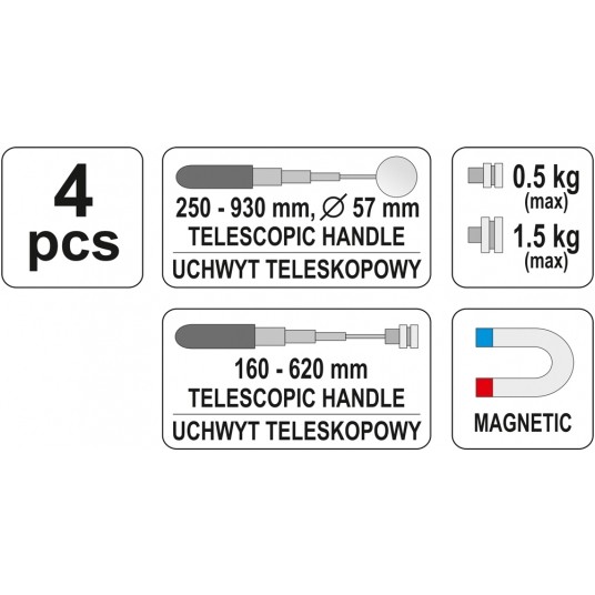 ZESTAW INSPEKCYJNY LUSTERKO + CHWYTAK -zdjęcie numer 6