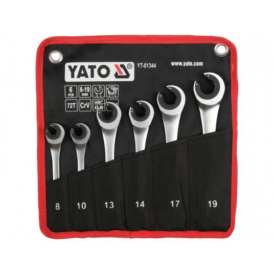 ZESTAW KLU PÓŁOTWA Z GRZE 8-19MM 6 SZT. -zdjęcie numer 1