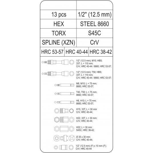 ZESTAW KLUCZY DO ALTERNATORA 13CZ. -zdjęcie numer 7