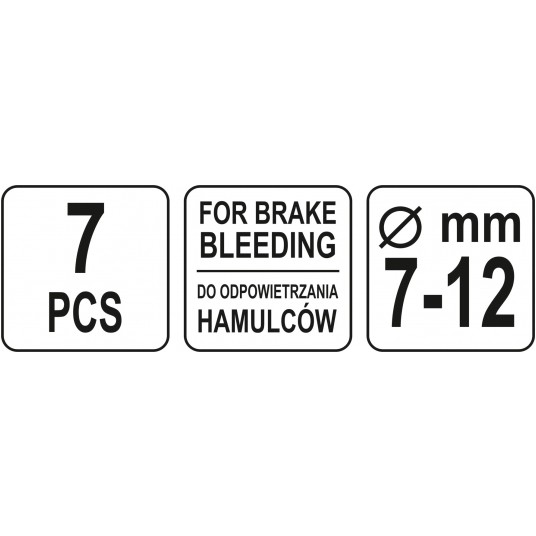 ZESTAW KLUCZY DO ODPOWIETRZANIA HAMULCÓW YATO -zdjęcie numer 4