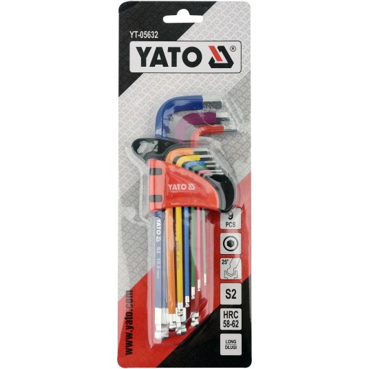 ZESTAW KLUCZY IMBUSO, KULA 1,5-10MM,9SZT -zdjęcie numer 3