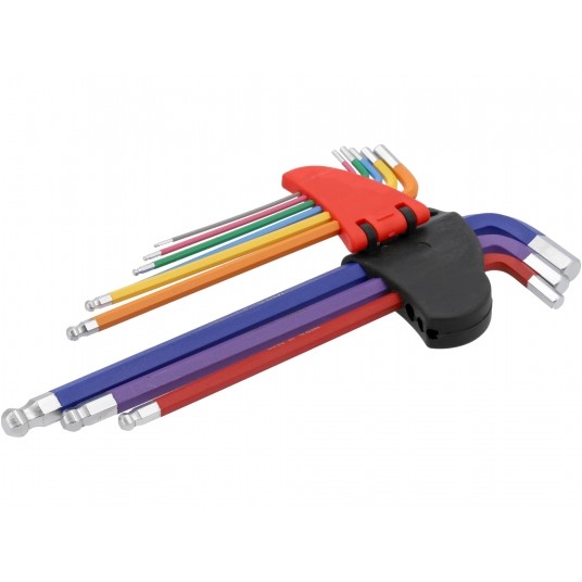 ZESTAW KLUCZY IMBUSO, KULA 1,5-10MM,9SZT -zdjęcie numer 3