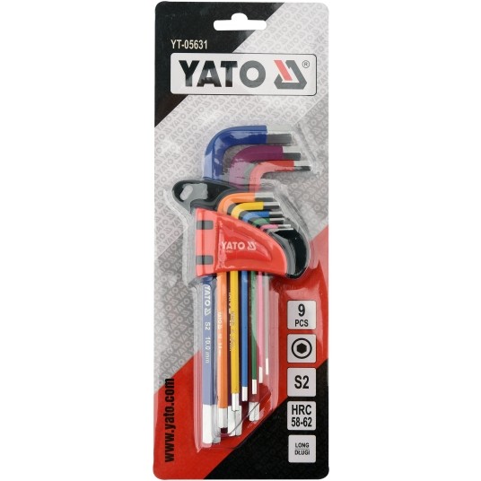 ZESTAW KLUCZY IMBUSOWYCH 1,5-10MM, 9SZT. -zdjęcie numer 3