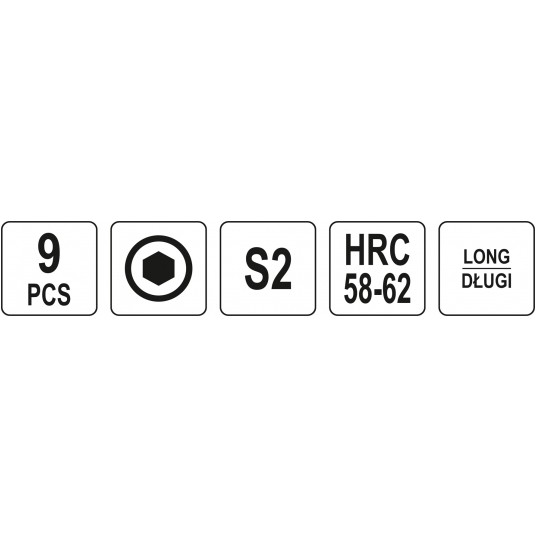 ZESTAW KLUCZY IMBUSOWYCH 1,5-10MM, 9SZT. -zdjęcie numer 4