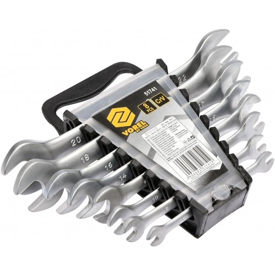 ZESTAW KLUCZY PŁASK. 8SZT 6-22 SATYNA -zdjęcie numer 2