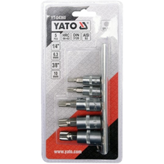 ZESTAW KLUCZY SPLINE NA SZYNIE 5CZ. -zdjęcie numer 2