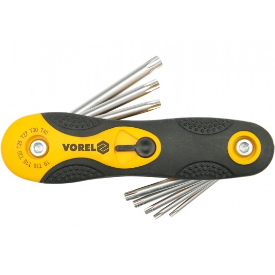 ZESTAW KLUCZY TORX, 8CZ. T9-T40 CrV -zdjęcie numer 1