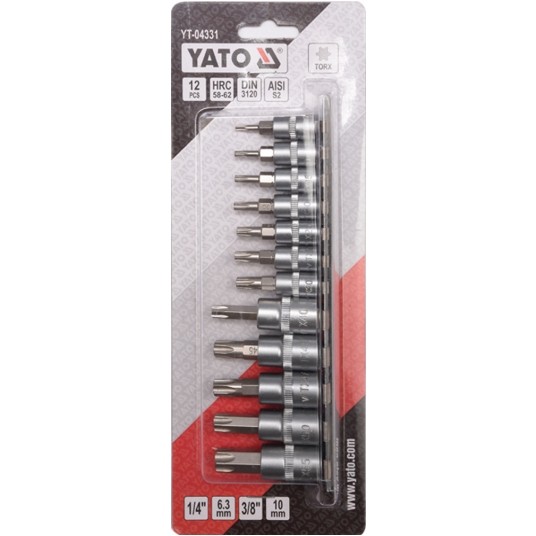 ZESTAW KLUCZY TORX NA SZYNIE 12CZ. -zdjęcie numer 3