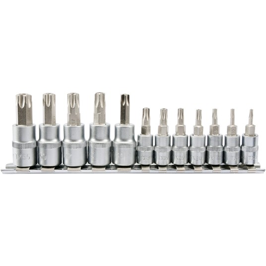 ZESTAW KLUCZY TORX SECUR NA SZYNIE 12CZ. -zdjęcie numer 1