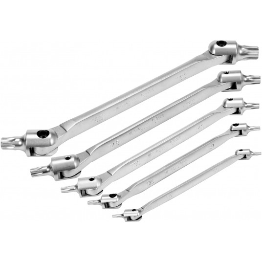 ZESTAW KLUCZY TORX Z PRZEGUBEM 5SZT. -zdjęcie numer 2