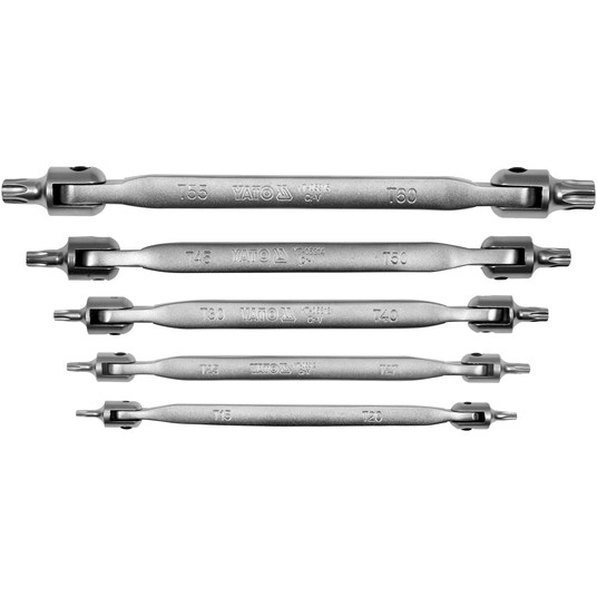 ZESTAW KLUCZY TORX Z PRZEGUBEM 5SZT. -zdjęcie numer 1