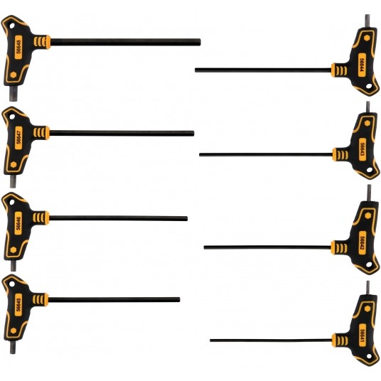 ZESTAW KLUCZY TRZPIE. HEX Z RĘKOJE. 8SZT -zdjęcie numer 1