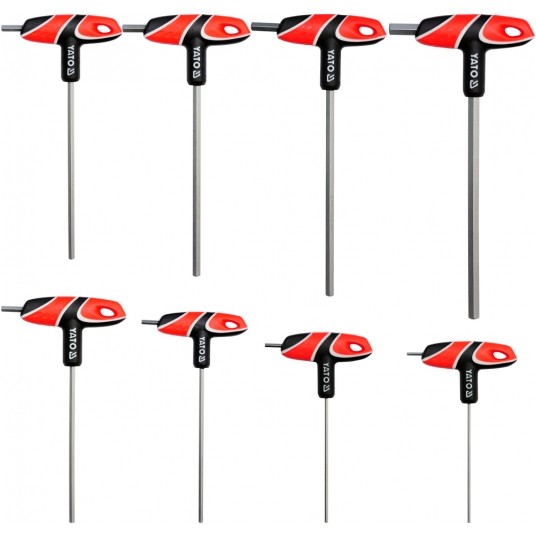 ZESTAW KLUCZY TRZPIEN. HEX Z RĘKOJE. 8CZ -zdjęcie numer 1