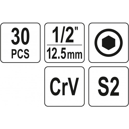 ZESTAW KLUCZY TRZPIENIOWYCH 1/2" HEX -zdjęcie numer 5
