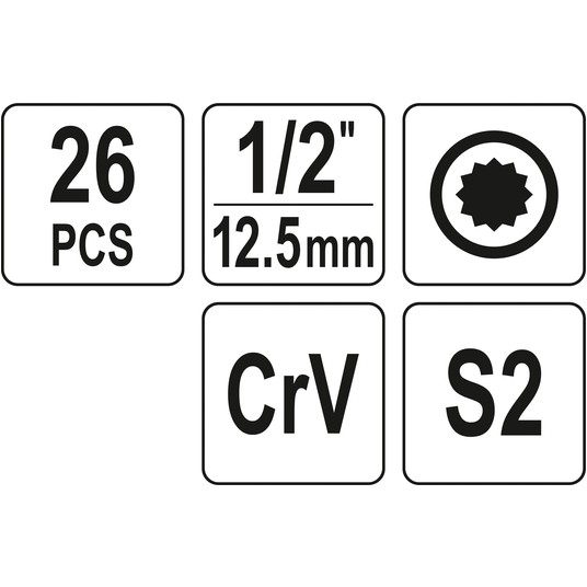 ZESTAW KLUCZY TRZPIENIOWYCH 1/2" SPLINE -zdjęcie numer 5