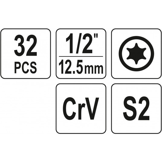 ZESTAW KLUCZY TRZPIENIOWYCH 1/2" TORX -zdjęcie numer 5