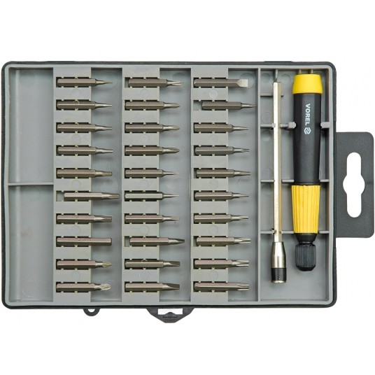 ZESTAW KOŃC. ŚRUBOKRĘT 32CZ. Z UCHWYTEM -zdjęcie numer 1