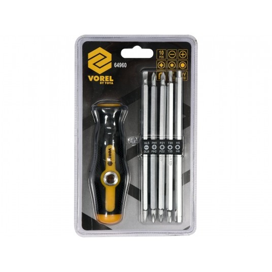 ZESTAW KOŃC. ŚRUBOKRĘT 6CZ. Z UCHWYTEM -zdjęcie numer 2
