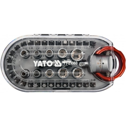 ZESTAW KOŃCÓ ŚRUBOKRĘ I NASADEK 40 SZT. -zdjęcie numer 3