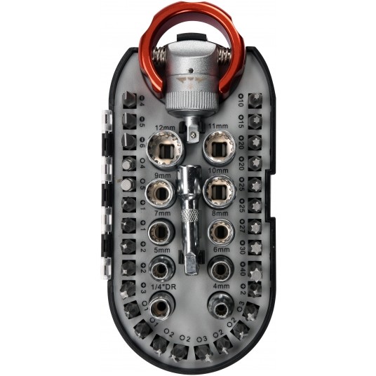 ZESTAW KOŃCÓ ŚRUBOKRĘ I NASADEK 40 SZT. -zdjęcie numer 1