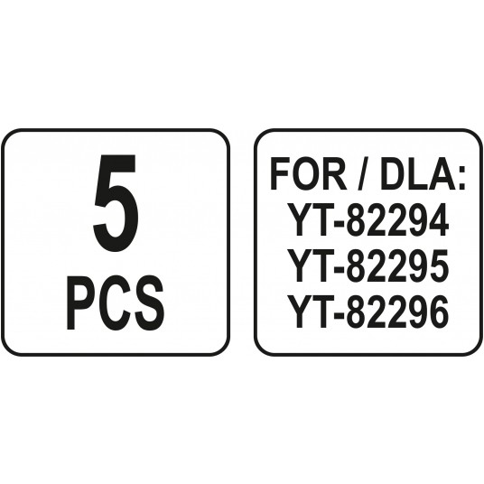 ZESTAW KOŃCÓWEK DO OPALARKI 5SZT. -zdjęcie numer 3