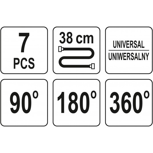 ZESTAW KOŃCÓWEK DO SMAROWNIC 7 SZT -zdjęcie numer 5