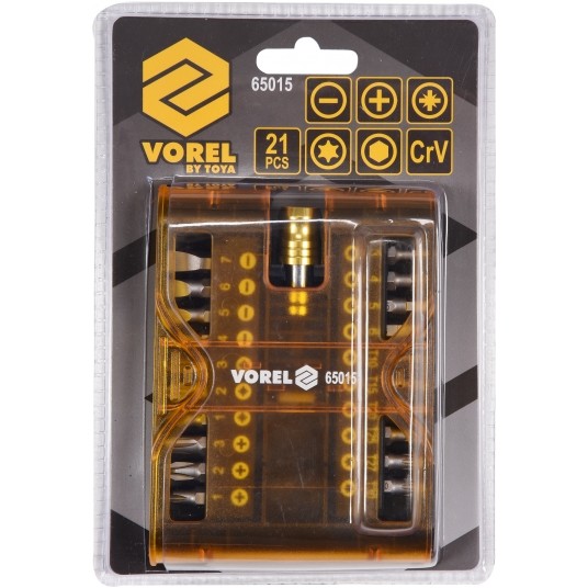 ZESTAW KOŃCÓWEK ŚRUBOKRĘTOWYCH 21 SZT. -zdjęcie numer 4