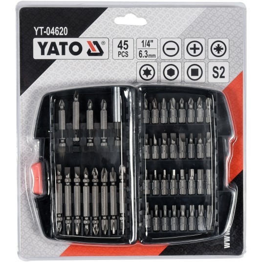 ZESTAW KOŃCÓWEK ŚRUBOKRĘTOWYCH 45 SZT. -zdjęcie numer 5