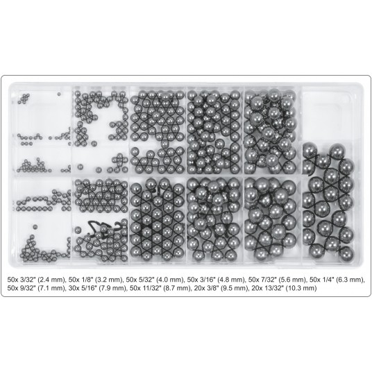 ZESTAW KULEK STALOWYCH 470 SZT -zdjęcie numer 4