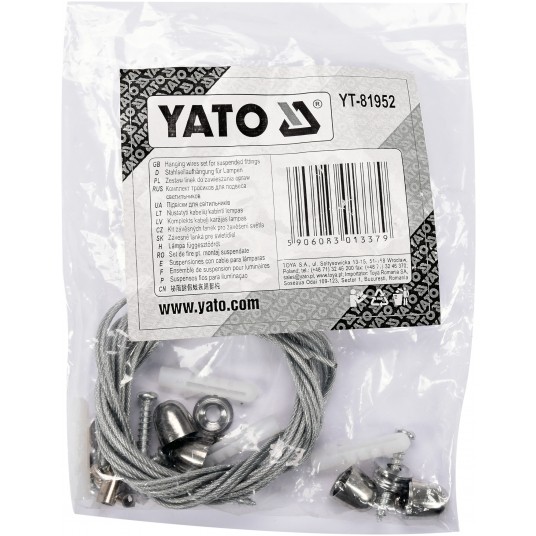 ZESTAW LINEK DO ZAWIESZANIA OPRAW SUFIT. -zdjęcie numer 9