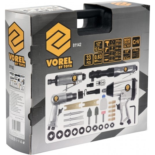 ZESTAW NARZĘDZI PNEUMAT. Z AKCESORIAMI -zdjęcie numer 2