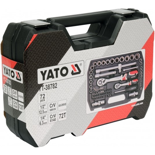 ZESTAW NARZĘDZIOWY 1/2", 1/4", 72 CZ., M -zdjęcie numer 3