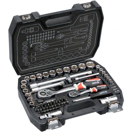 ZESTAW NARZĘDZIOWY 1/2", 1/4", 72 CZ., M -zdjęcie numer 6