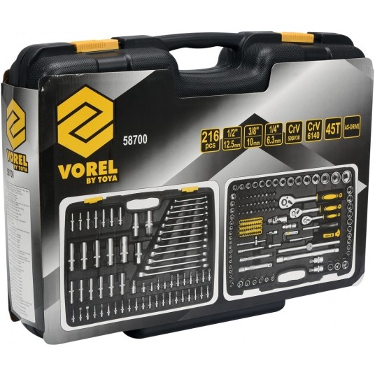 ZESTAW NARZĘDZIOWY 1/2" 216CZ. XXL -zdjęcie numer 2