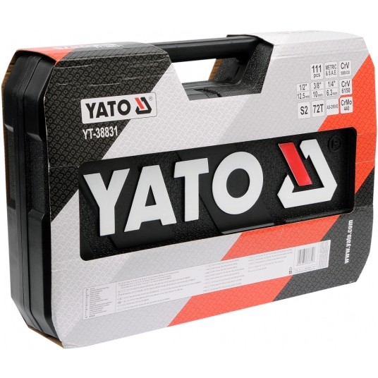 ZESTAW NARZĘDZIOWY 1/4" 3/8" 1/2" 111CZ. -zdjęcie numer 2