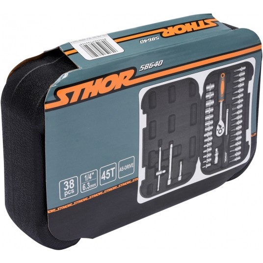 ZESTAW NARZĘDZIOWY 1/4" 38CZ. XS -zdjęcie numer 2