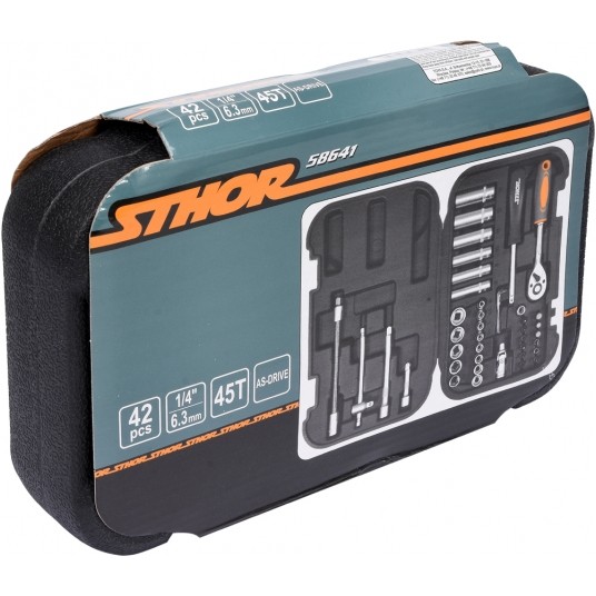 ZESTAW NARZĘDZIOWY 1/4" 42CZ. XS -zdjęcie numer 2