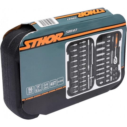 ZESTAW NARZĘDZIOWY 1/4" 56CZ. -zdjęcie numer 2