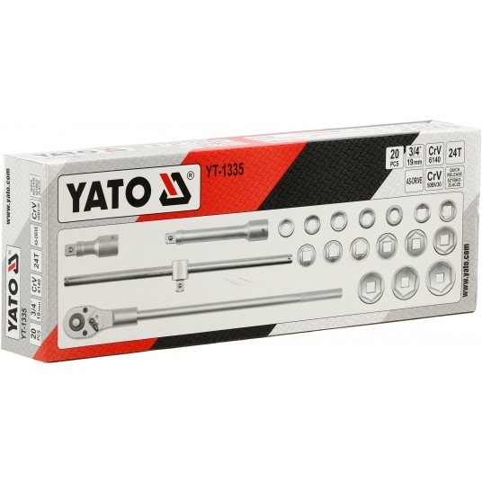 ZESTAW NARZĘDZIOWY 3/4" 20 CZ. -zdjęcie numer 4