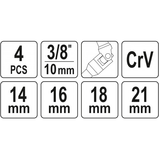 ZESTAW NASADEK DO ŚWIEC ISKROWYCH 4 SZT -zdjęcie numer 4