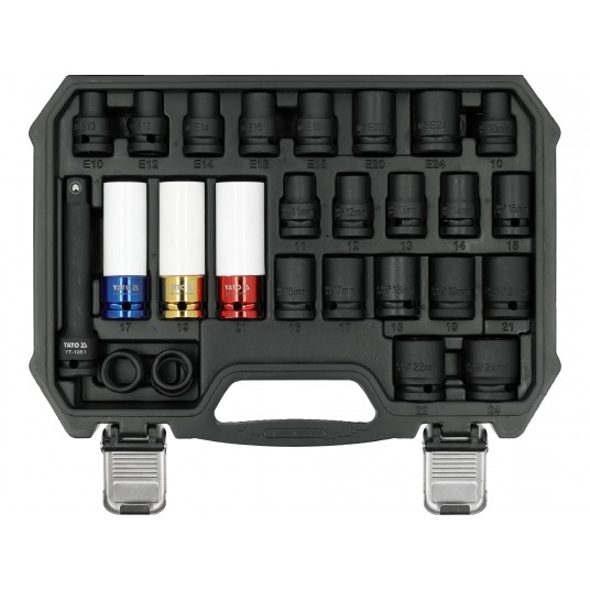 ZESTAW NASADEK UDAROWYCH 1/2" 24 SZT -zdjęcie numer 1