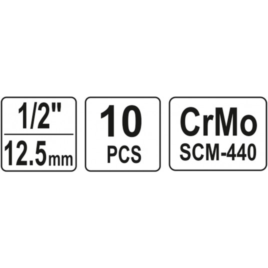 ZESTAW NASADEK UDAROWYCH KRÓTKICH 10SZT. -zdjęcie numer 5