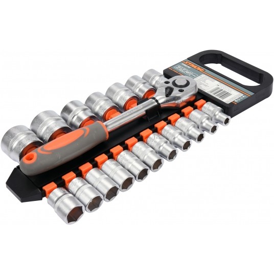 ZESTAW NASADEK Z GRZECHOTKĄ 1/2", 19SZT -zdjęcie numer 1