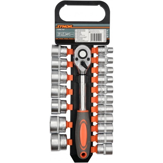 ZESTAW NASADEK Z GRZECHOTKĄ 1/2", 19SZT -zdjęcie numer 2