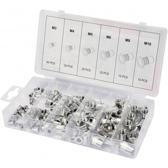 ZESTAW NITONAKRĘTEK ALU M3- M10, 150SZT -zdjęcie numer 3