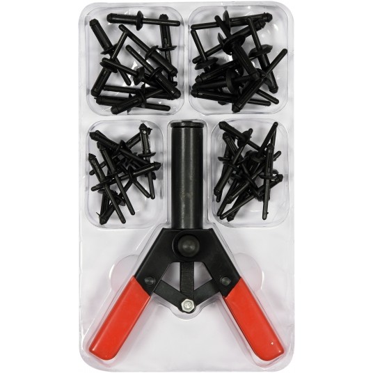 ZESTAW NITOWNICA DO NITÓW PLASTIKO 41SZT -zdjęcie numer 3